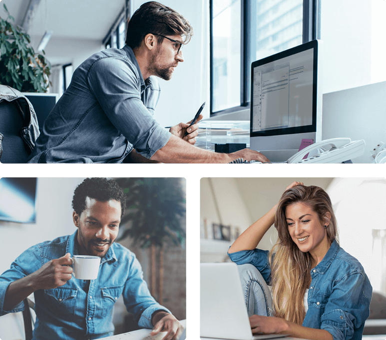 staff on laptops