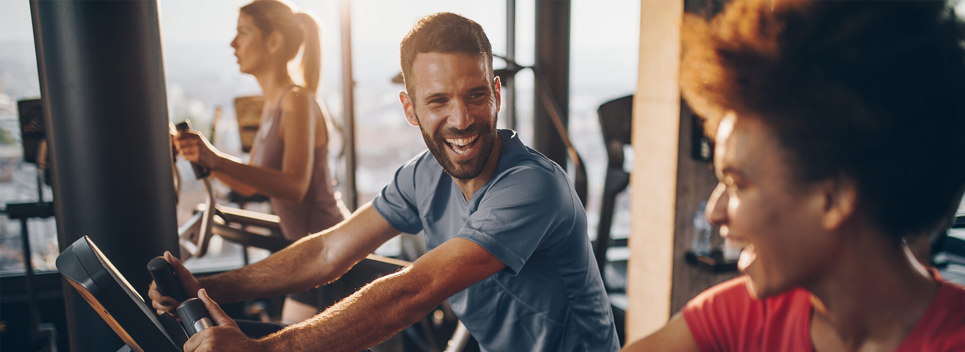 people exercising together