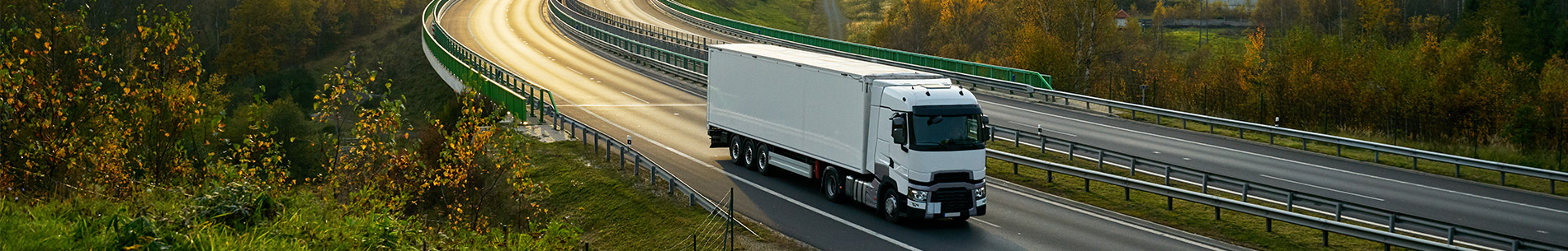 large truck on carriageway