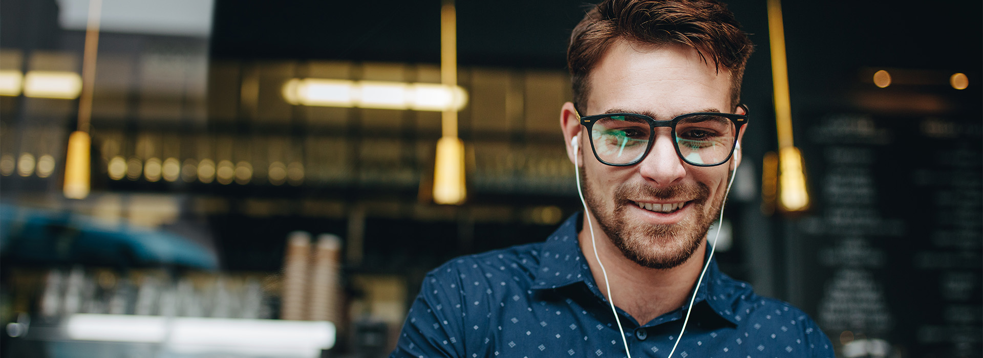 man with glasses