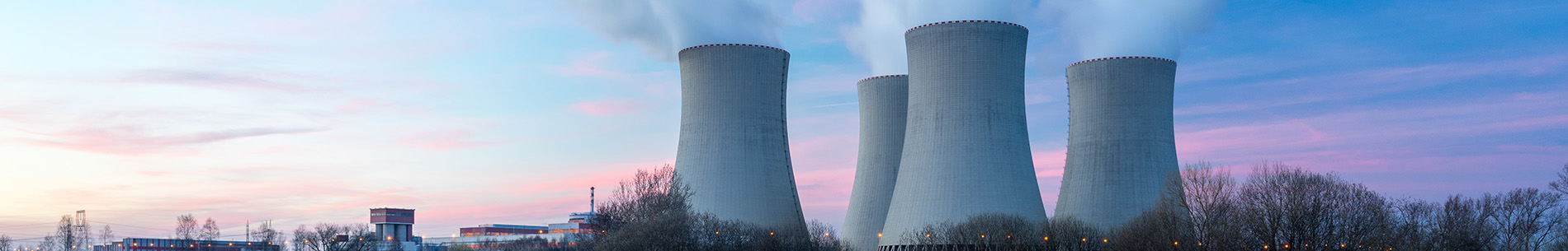 powerplant at dusk