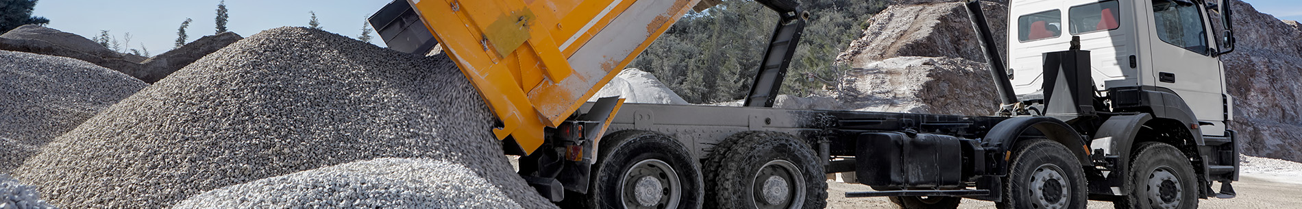 truck emptying gravel