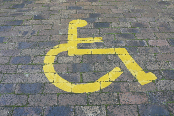 disabled spot paint