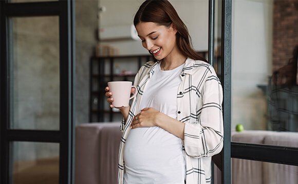 a woman taking maternity pay SMP