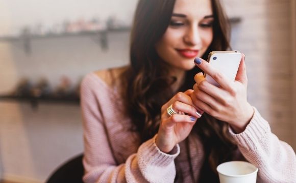 woman on phone