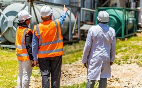 workers wearing PPE