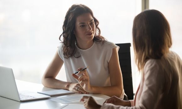 employer discussing sickness with employee