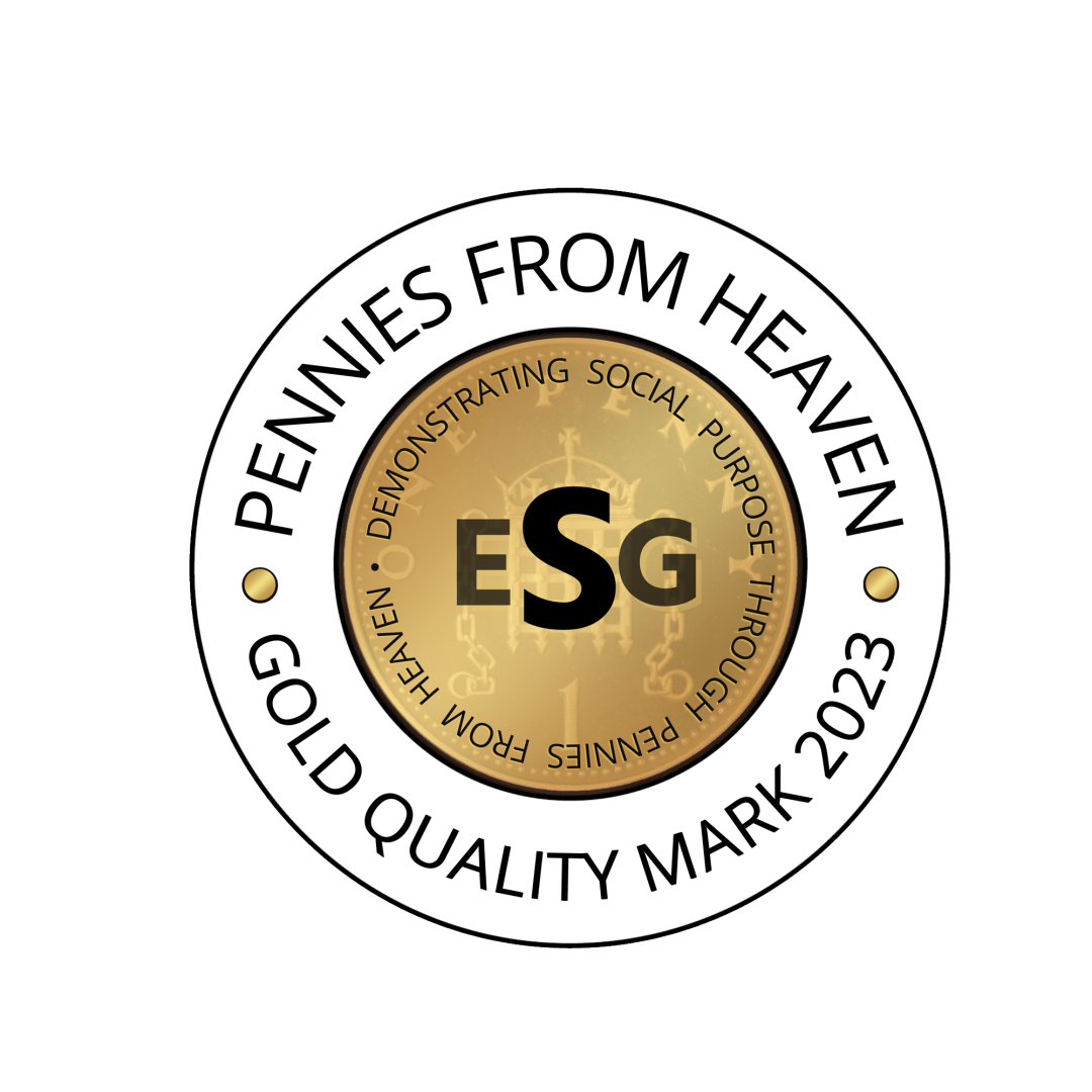 gold social purpose quality mark