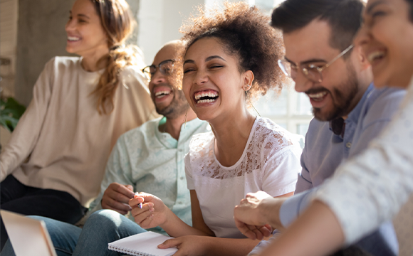 people laughing