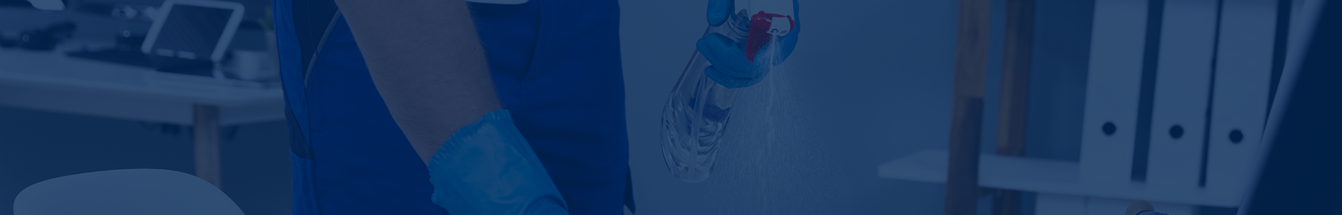 cleaner cleaning table banner dark