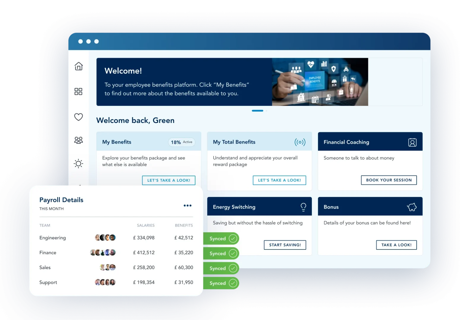 employee benefits dashboard