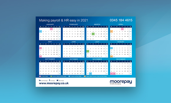 Calendar 2021 Moorepay